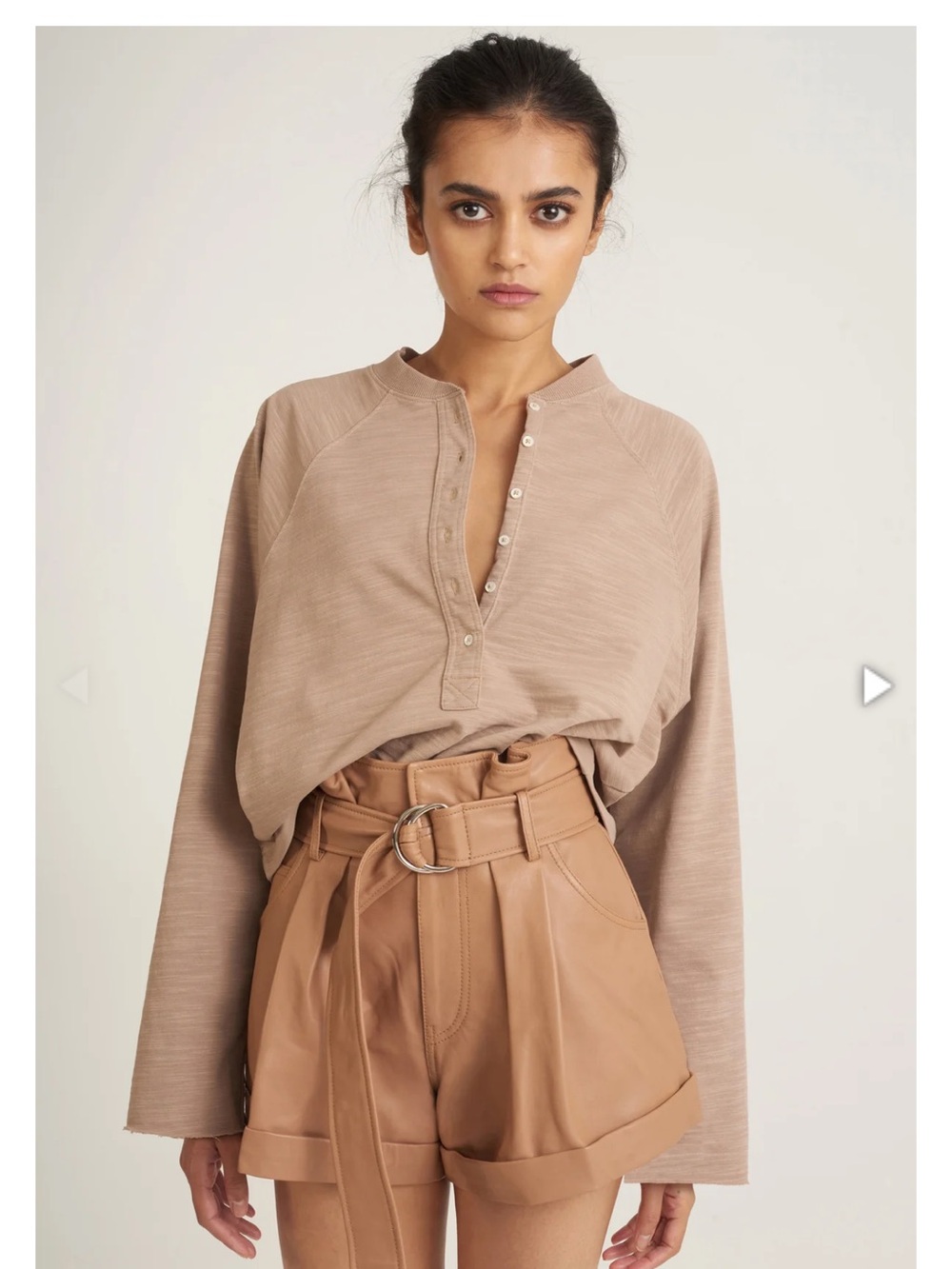 Marissa Webb Henley in Stone Taupe